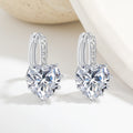 Women's High-End Light-Luxury Silver Heart Ear Clips
