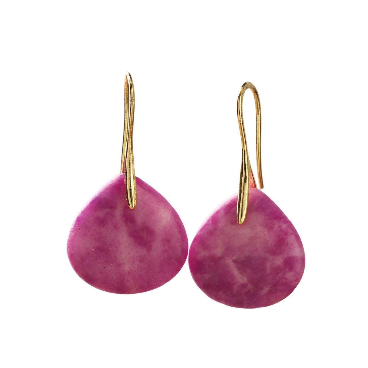 Women's Natural Stone Teardrop Earrings