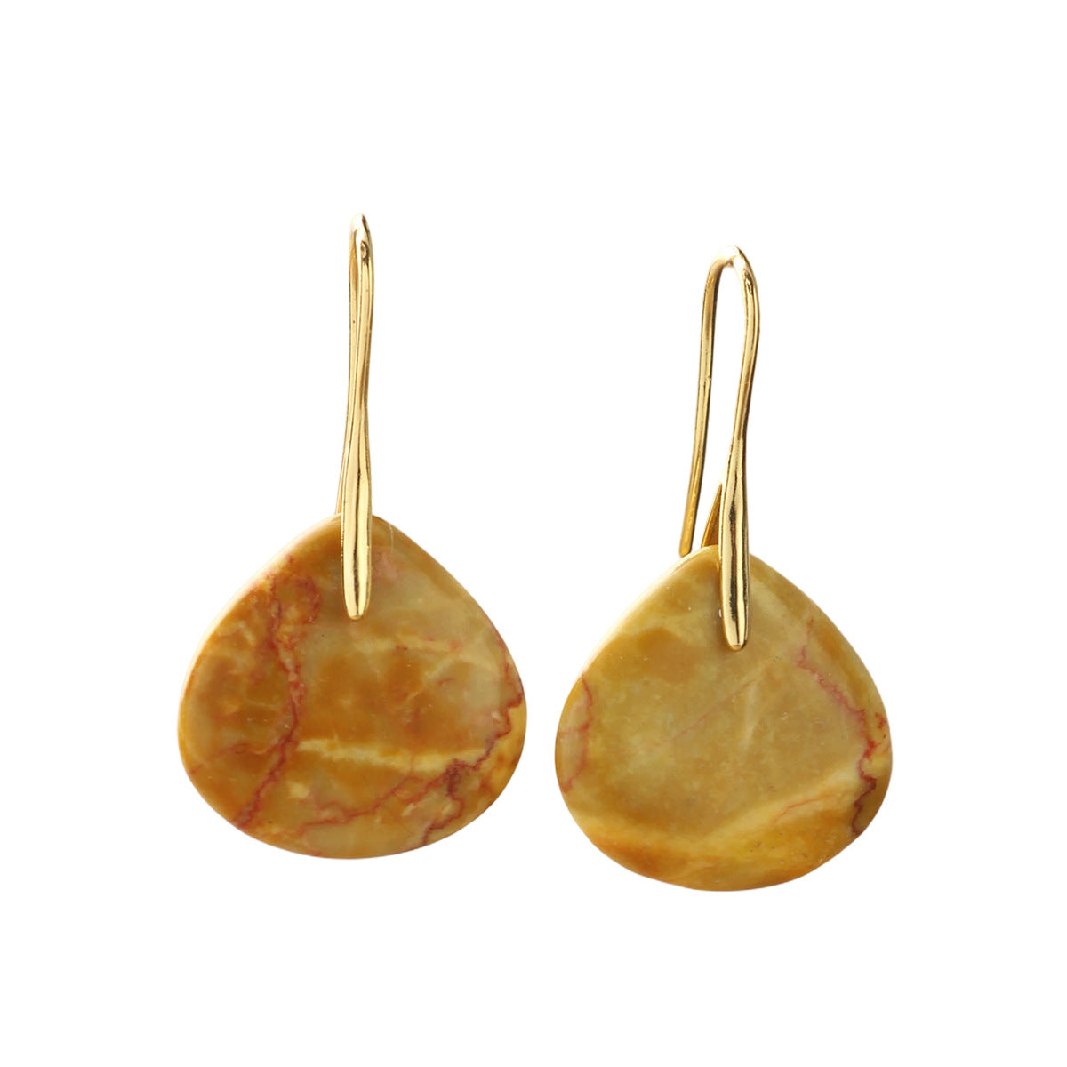 Women's Natural Stone Teardrop Earrings