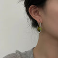 Cool-style Chic Earrings With A Lightbulb Texture And A Strong Design Aesthetic