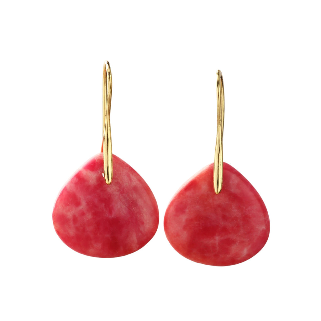 Women's Natural Stone Teardrop Earrings