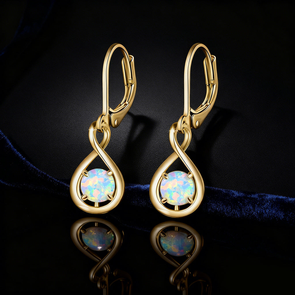 Eight-Character Auspicious Pearl Women's Elegant Earrings